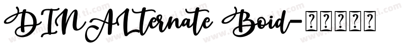DINALternate Boid字体转换